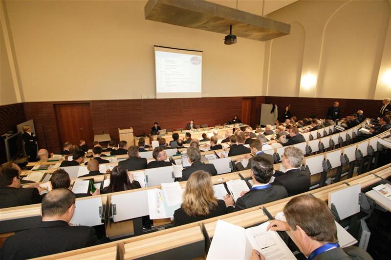 CSLF representatives in theater-style seating, viewing presentation screen